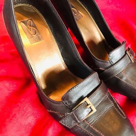 Victoria Spenser pumps, brown leather, size 8 - Picture 6 of 10